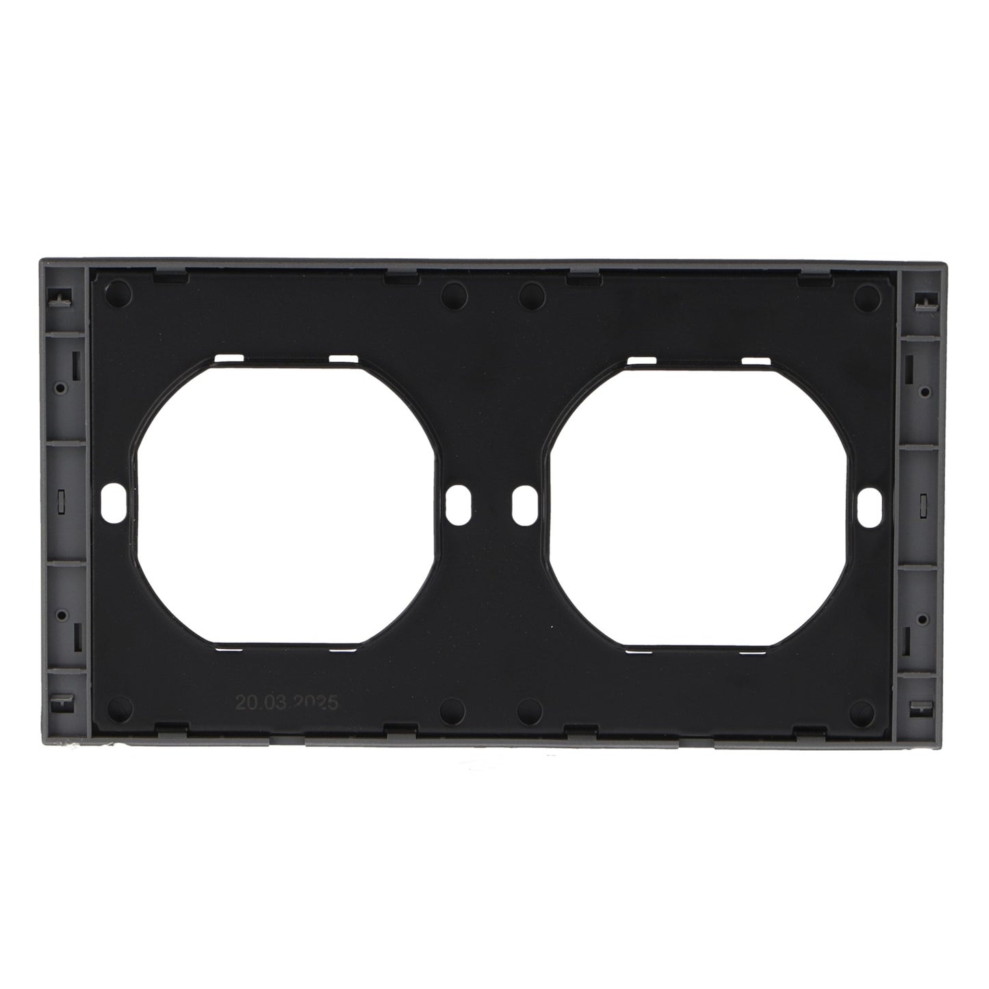 Marco Pc Para 2 Módulo Cc-Tr Diseño Minimalista | Blanco / Negro / Gris / Dorado
