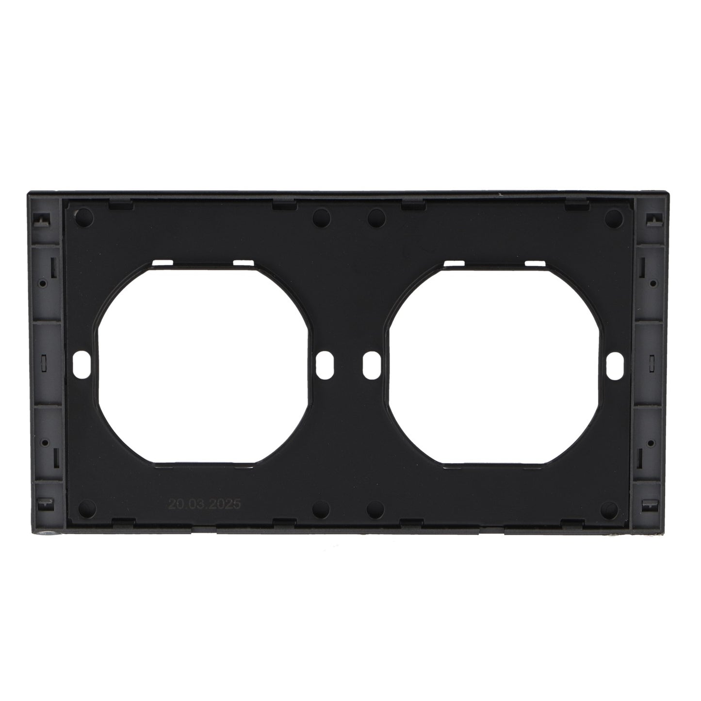 Marco Pc Para 2 Módulo Cc-Tr Diseño Minimalista | Blanco / Negro / Gris / Dorado