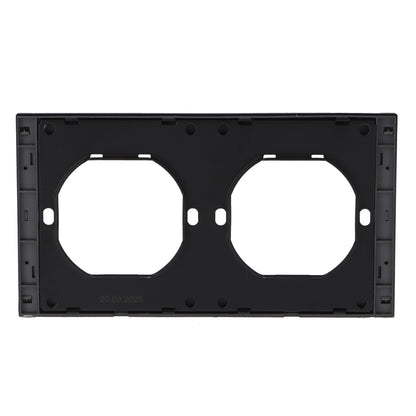 Marco Pc Para 2 Módulo Cc-Tr Diseño Minimalista | Blanco / Negro / Gris / Dorado