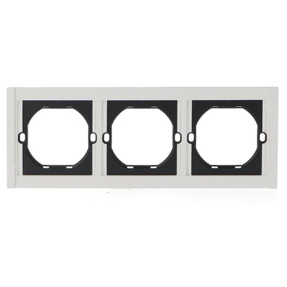 Marco Pc Para 3 Módulo Cc-Tr Diseño Minimalista | Blanco / Negro / Gris / Dorado
