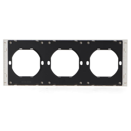 Marco Pc Para 3 Módulo Cc-Tr Diseño Minimalista | Blanco / Negro / Gris / Dorado