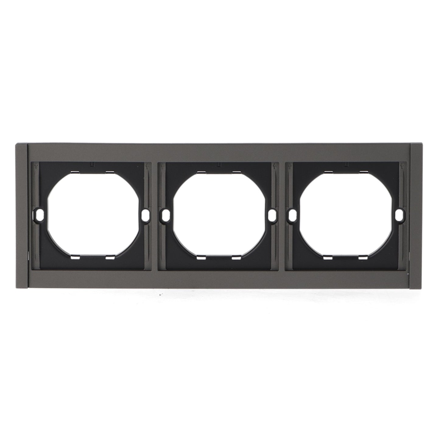 Marco Pc Para 3 Módulo Cc-Tr Diseño Minimalista | Blanco / Negro / Gris / Dorado