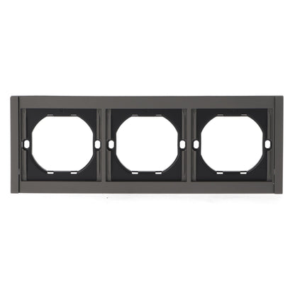 Marco Pc Para 3 Módulo Cc-Tr Diseño Minimalista | Blanco / Negro / Gris / Dorado