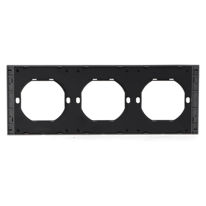 Marco Pc Para 3 Módulo Cc-Tr Diseño Minimalista | Blanco / Negro / Gris / Dorado