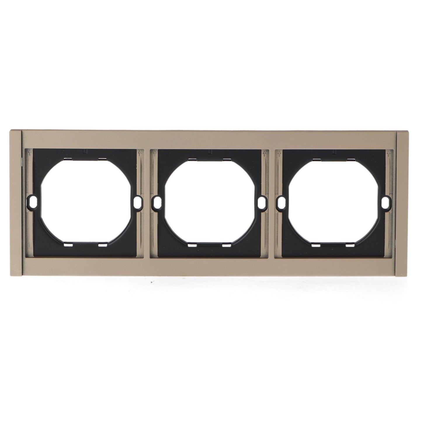Marco Pc Para 3 Módulo Cc-Tr Diseño Minimalista | Blanco / Negro / Gris / Dorado