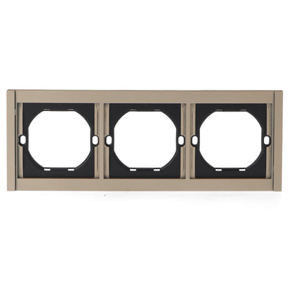 Marco Pc Para 3 Módulo Cc-Tr Diseño Minimalista | Blanco / Negro / Gris / Dorado