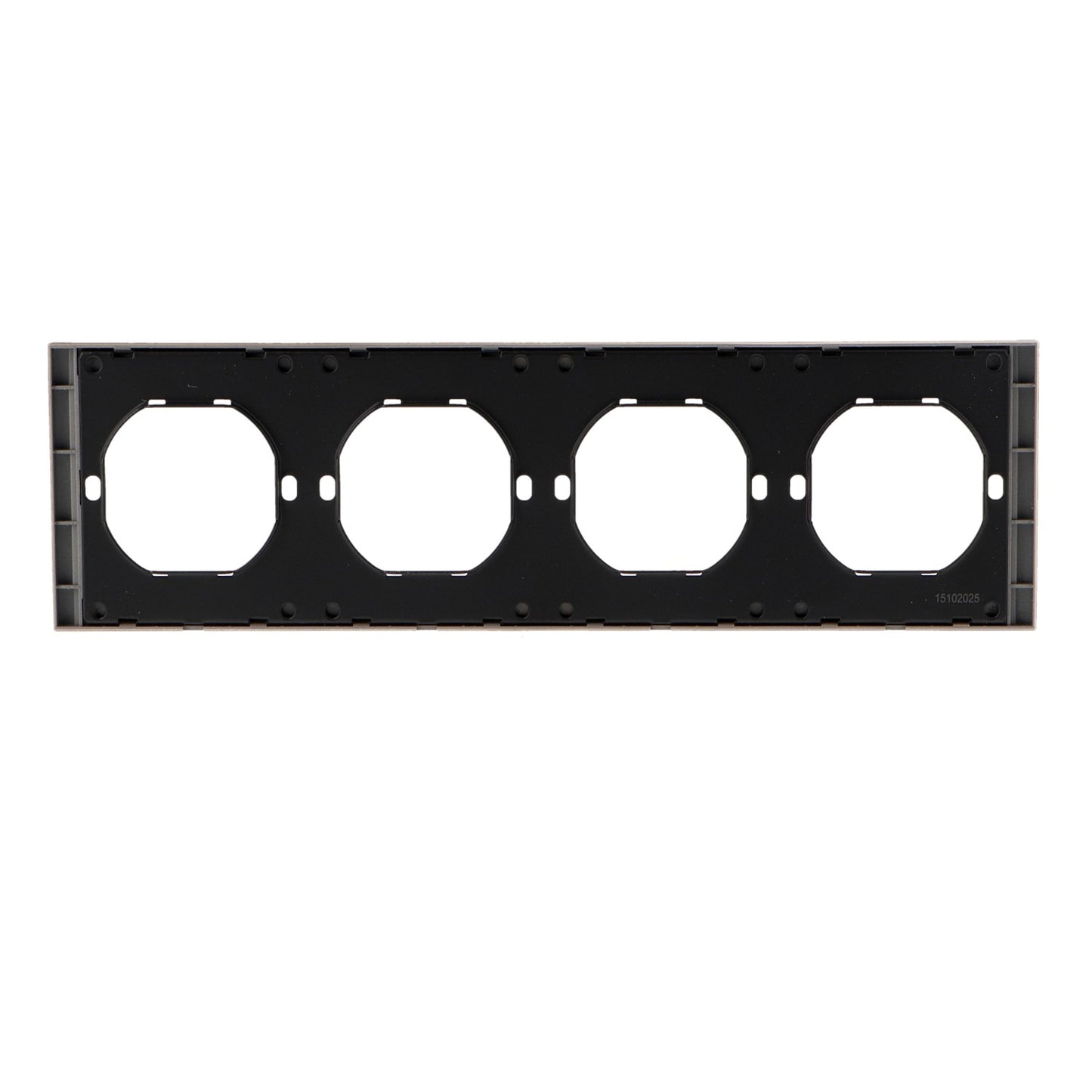 Marco Pc Para 4 Módulo Cc-Tr Diseño Minimalista | Blanco / Negro / Gris / Dorado