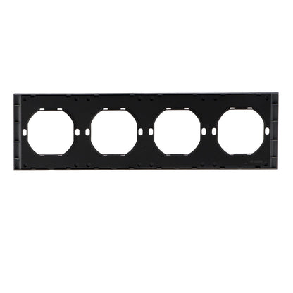 Marco Pc Para 4 Módulo Cc-Tr Diseño Minimalista | Blanco / Negro / Gris / Dorado