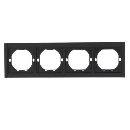 Marco Pc Para 4 Módulo Cc-Tr Diseño Minimalista | Blanco / Negro / Gris / Dorado