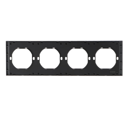 Marco Pc Para 4 Módulo Cc-Tr Diseño Minimalista | Blanco / Negro / Gris / Dorado