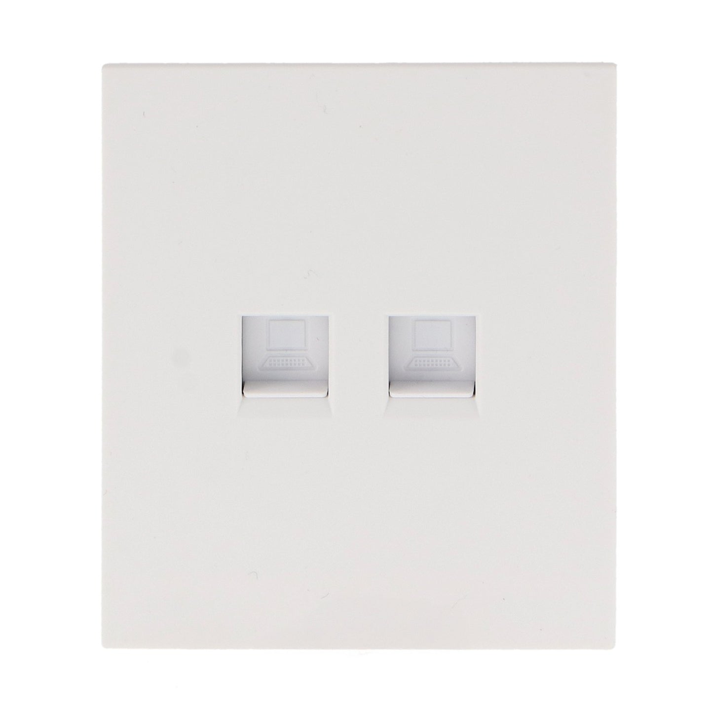 Módulo Toma Internet Diseño Minimalista | Blanco / Negro / Gris