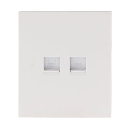 Módulo Toma Internet Diseño Minimalista | Blanco / Negro / Gris