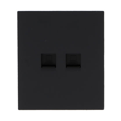Módulo Toma Internet Diseño Minimalista | Blanco / Negro / Gris