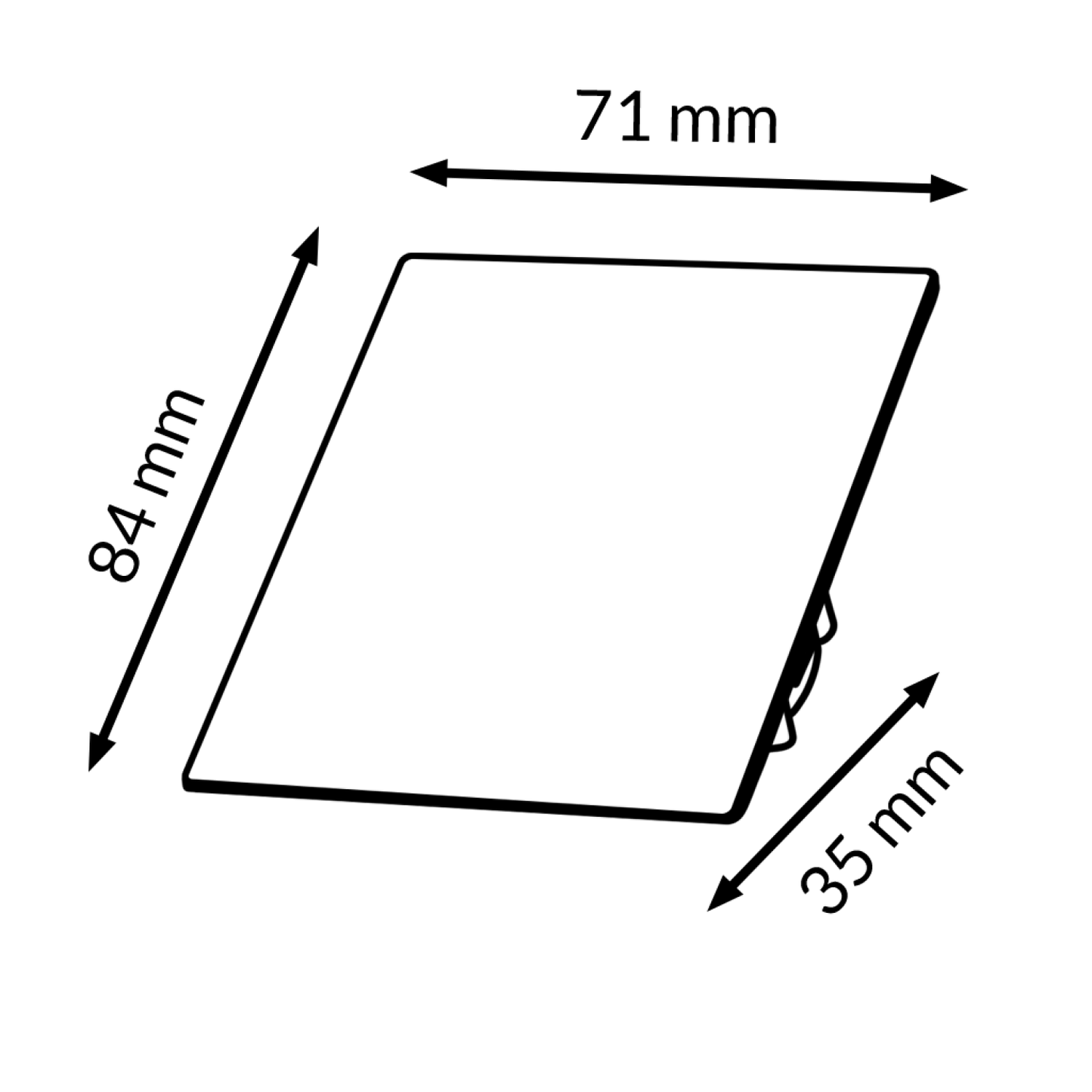 Módulo Tapa Ciega Diseño Minimalista | Blanco / Negro / Gris