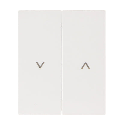 Pulsador Doble Para Persianas Automáticas Diseño Minimalista | Blanco / Negro / Gris