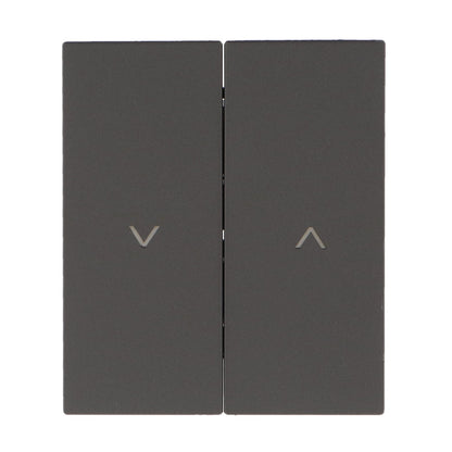 Pulsador Doble Para Persianas Automáticas Diseño Minimalista | Blanco / Negro / Gris