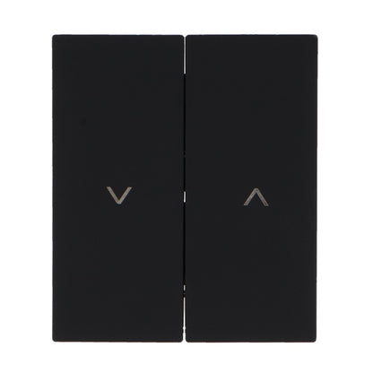 Pulsador Doble Para Persianas Automáticas Diseño Minimalista | Blanco / Negro / Gris