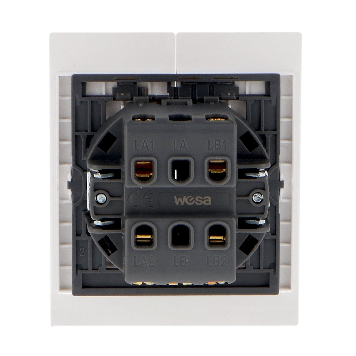 Pulsador Doble Para Persianas Automáticas Diseño Minimalista | Blanco / Negro / Gris
