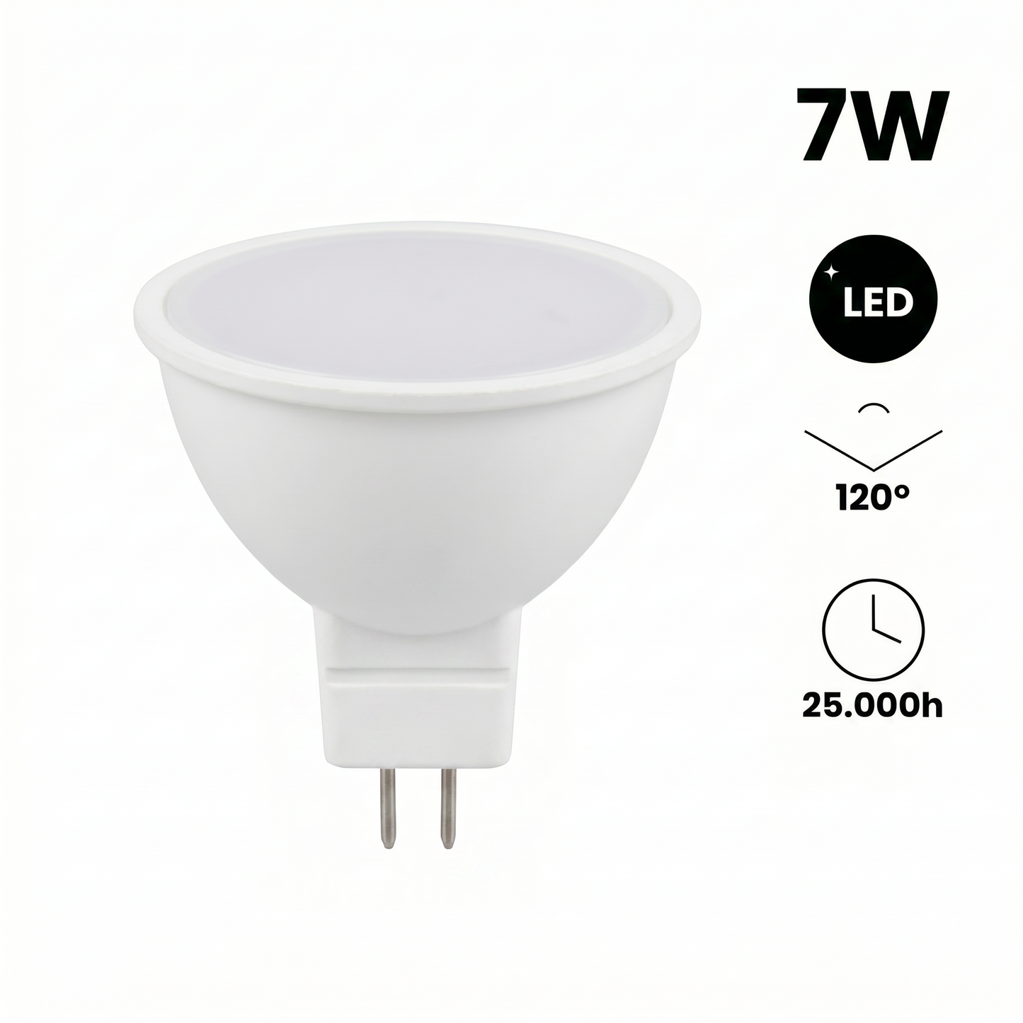 VL-MR16 Led 7W 3000K 630LM