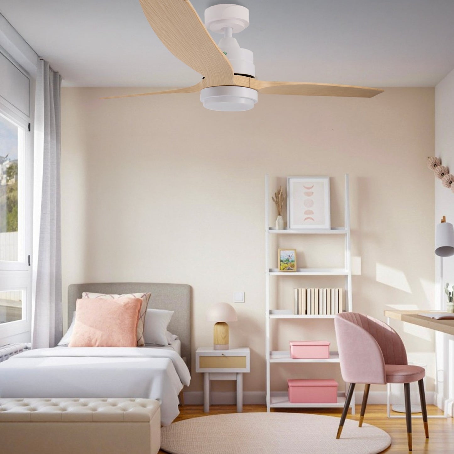Ventilador de Techo Led White Sara