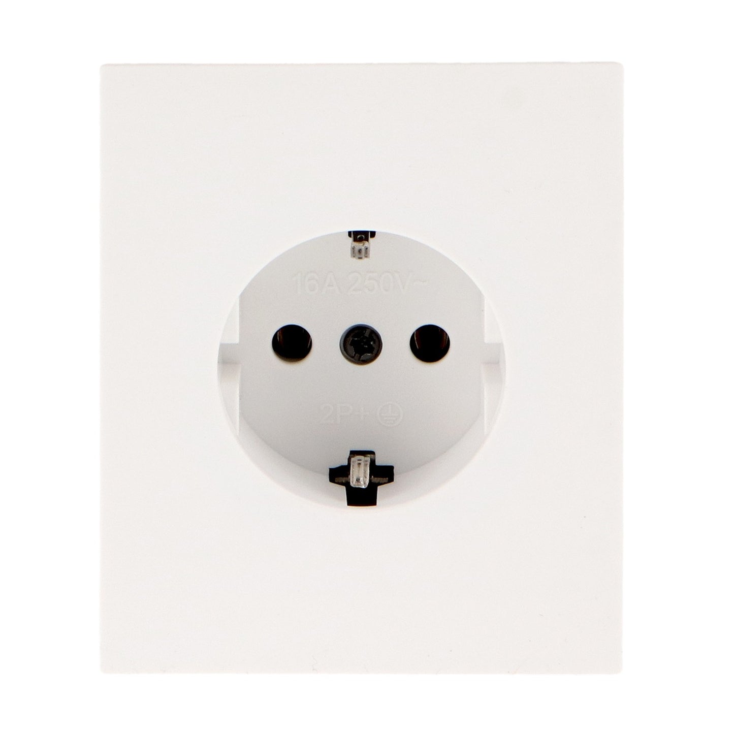 Enchufe Schuko Diseño Minimalista | Blanco / Negro / Gris