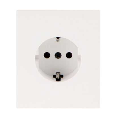 Enchufe Schuko Diseño Minimalista | Blanco / Negro / Gris