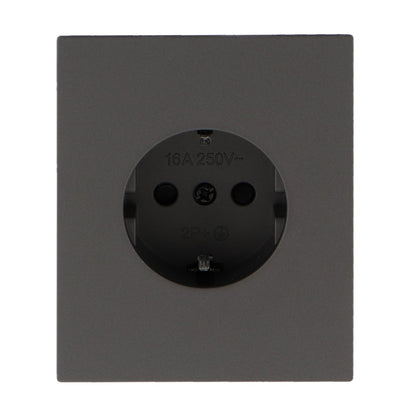 Enchufe Schuko Diseño Minimalista | Blanco / Negro / Gris