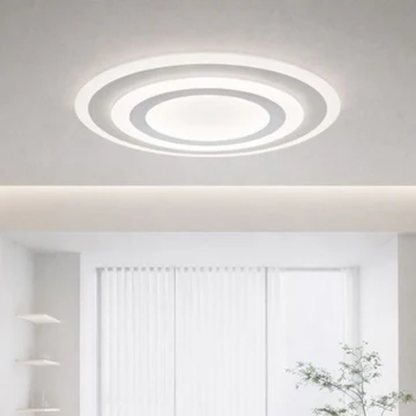 Plafón LED Circular Techo Salón SEATLE | Blanco Ø50 cm CCT