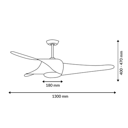 Ventilador de Techo Led Madera Fanton