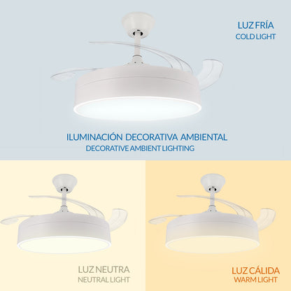 Ventilador de Techo Led Messe ø107 Cm