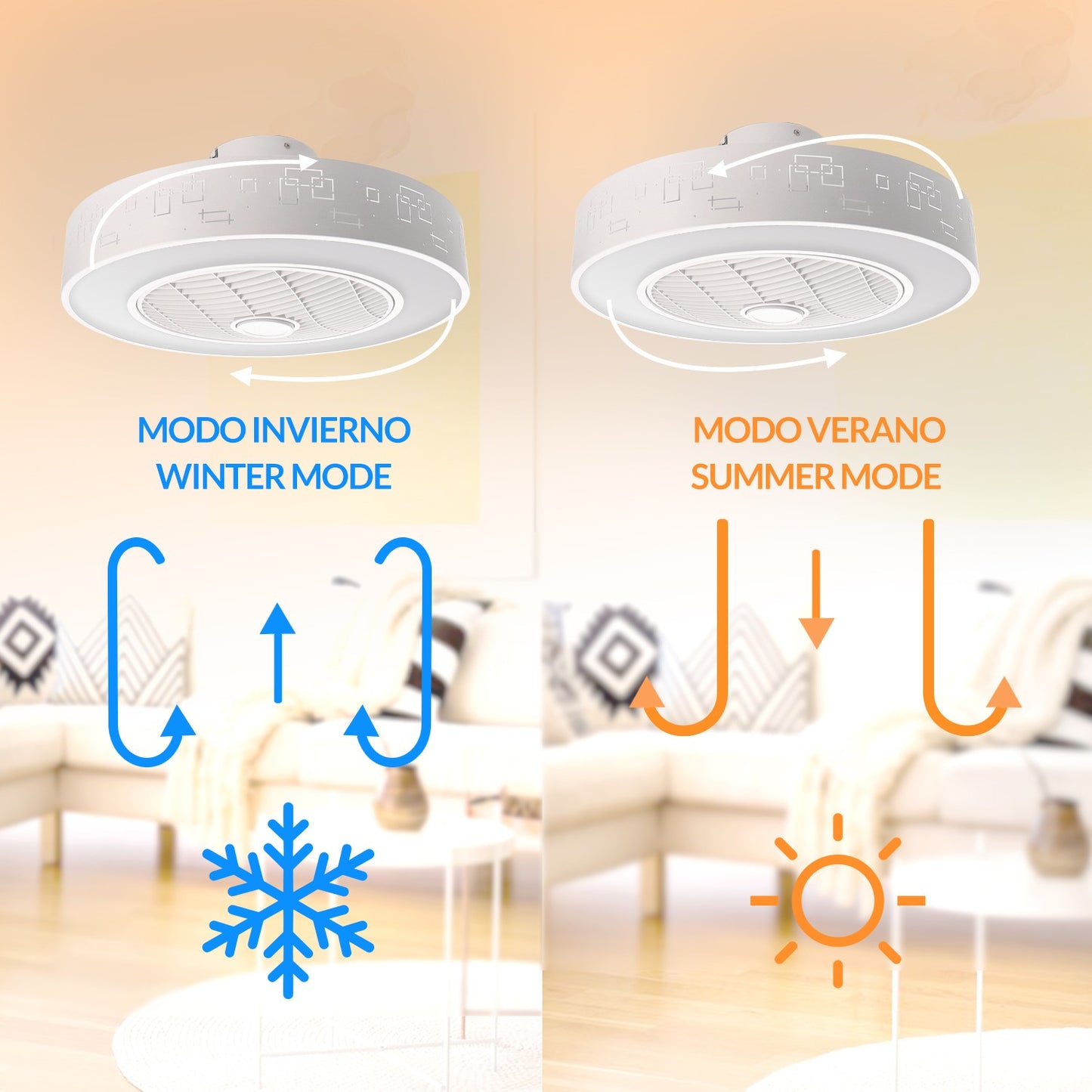 Ventilador de Techo Led Plus Sticks Cct