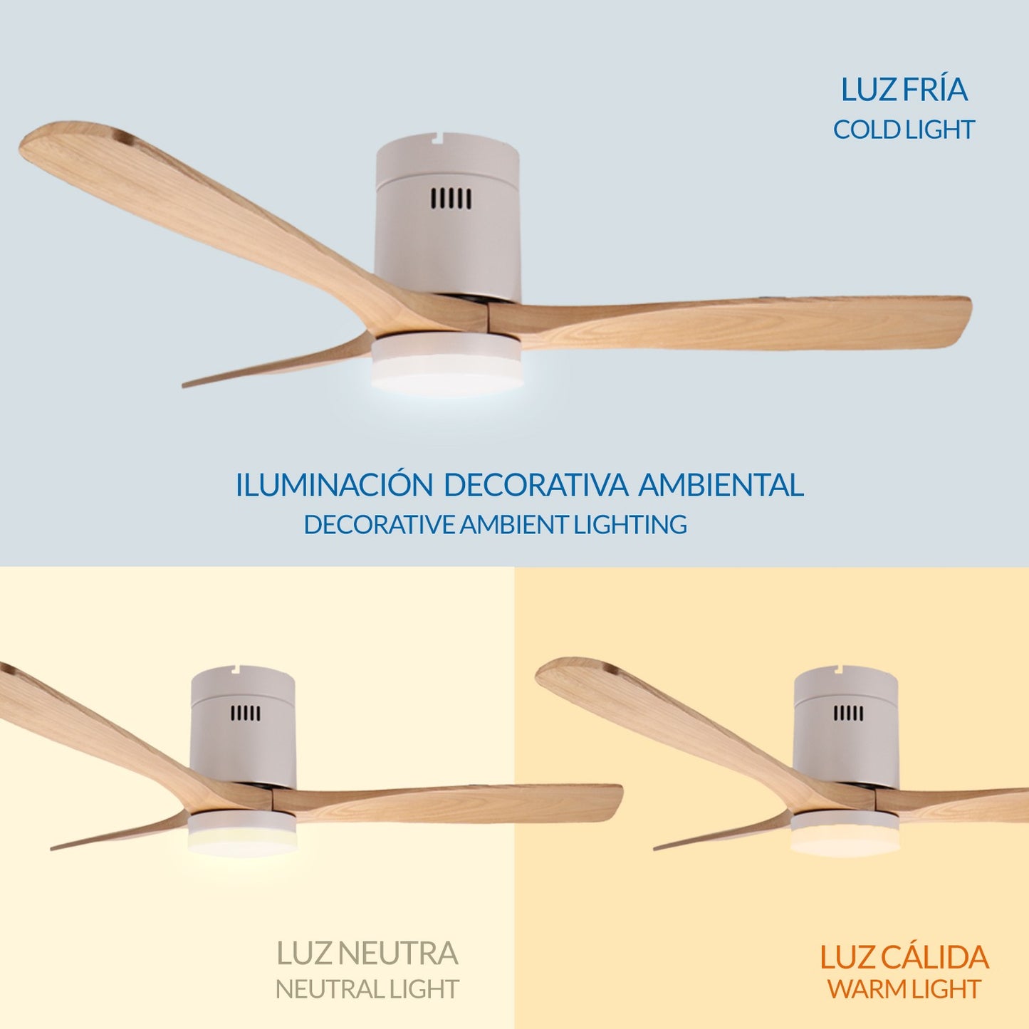Ventilador de Techo Led White Energy