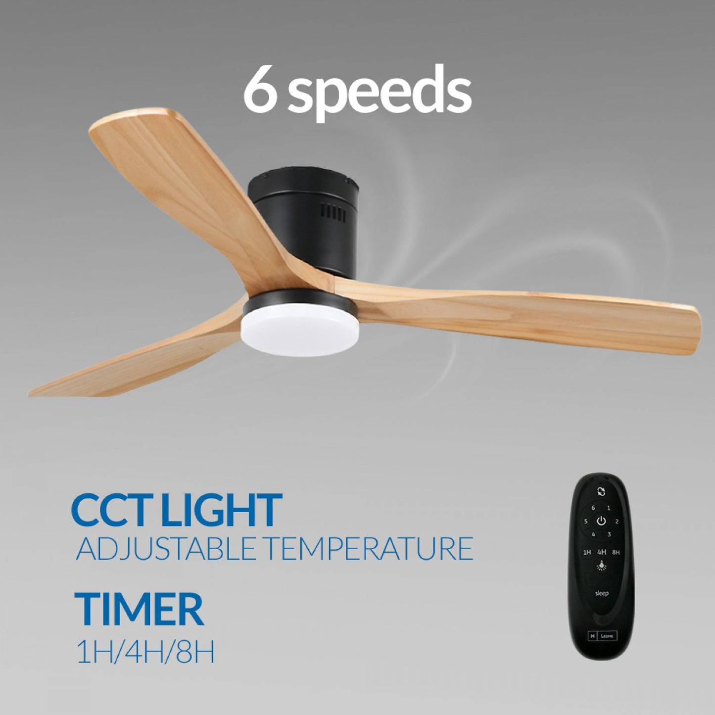 Ventilador de Techo Led Black Energy