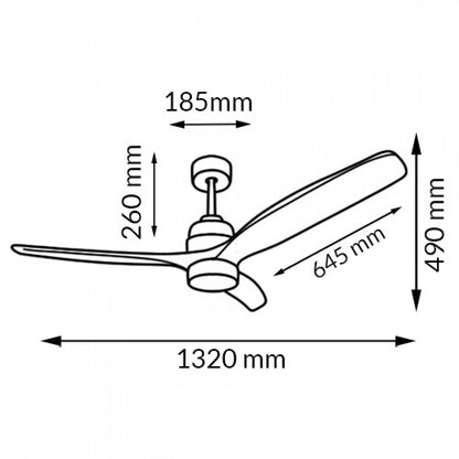 Ventilador de Techo Led White Crazy