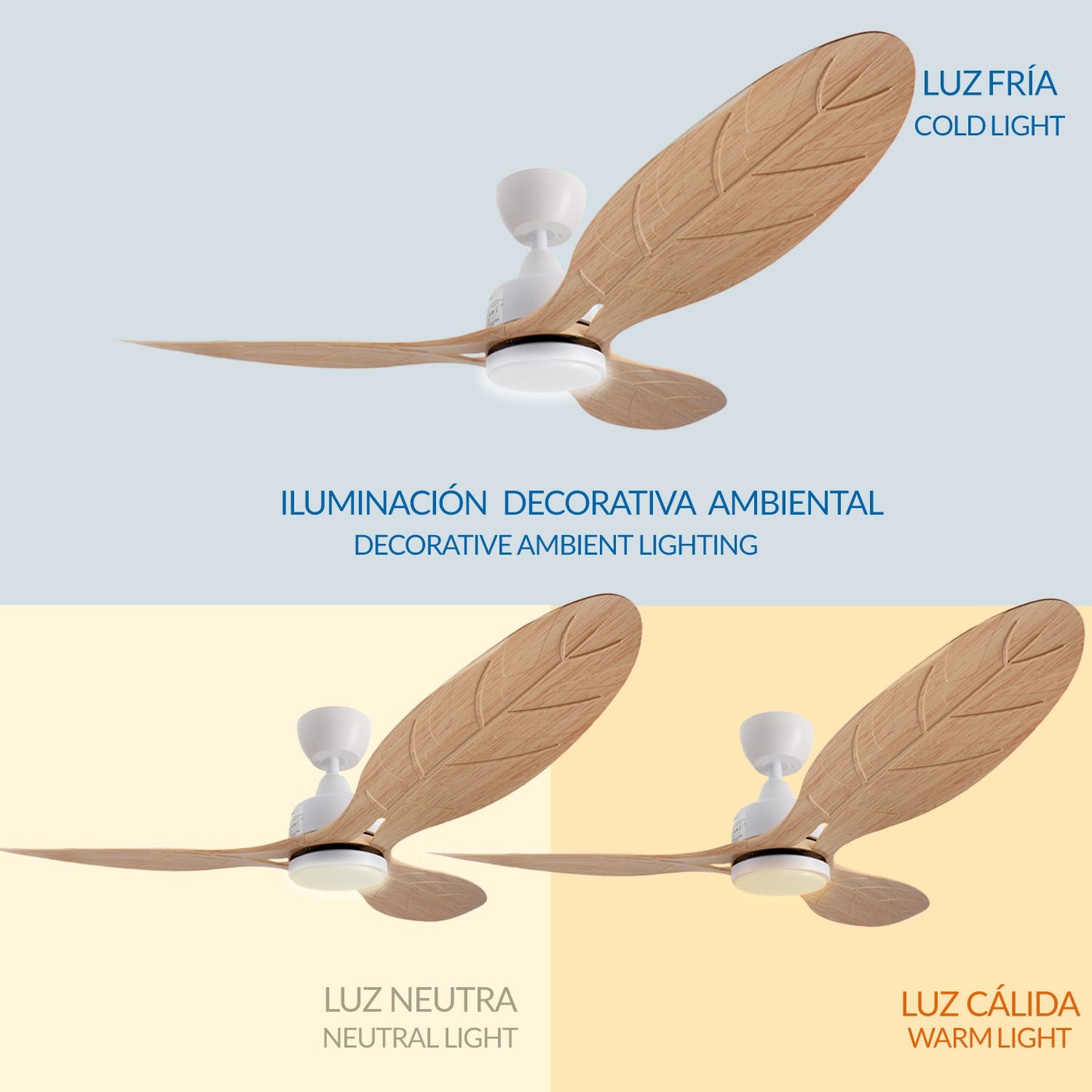 Ventilador de Techo Led White Aras